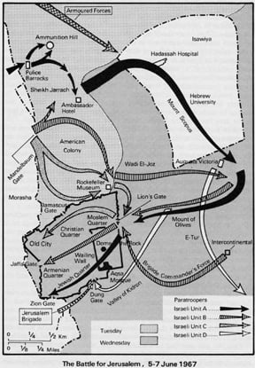 The fighting around Jerusalem