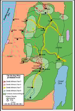 Map of Jordan