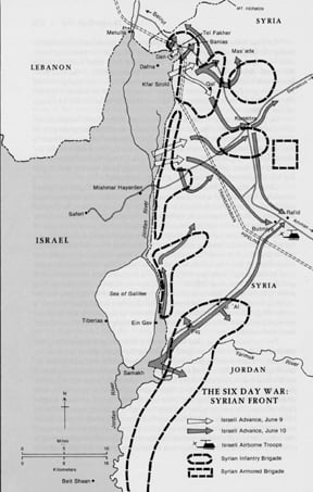 The Syrian-Israeli front, June 1967